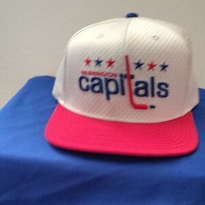 Washington Capitals White and Red Cap